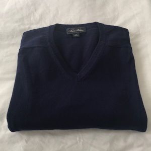 Brooks brothers mens cashmere v neck sweater